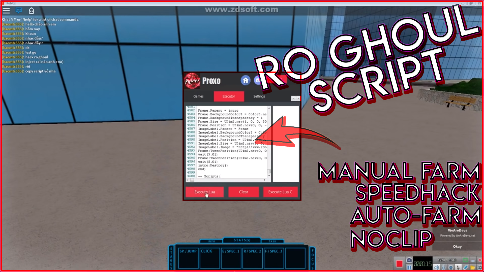 Update Ro Ghoul Script Auto Farm Speed Hack Auto