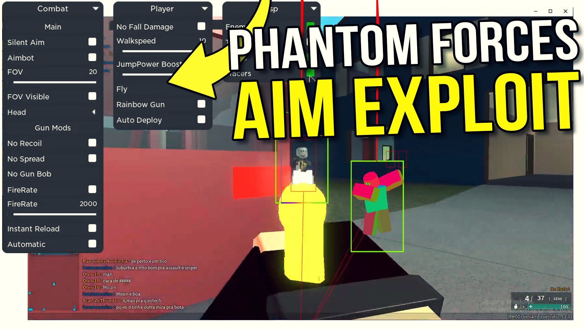 Phantom Forces Op Hack Gui Free Teletype - roblox aimbot script 2020 phantom forces