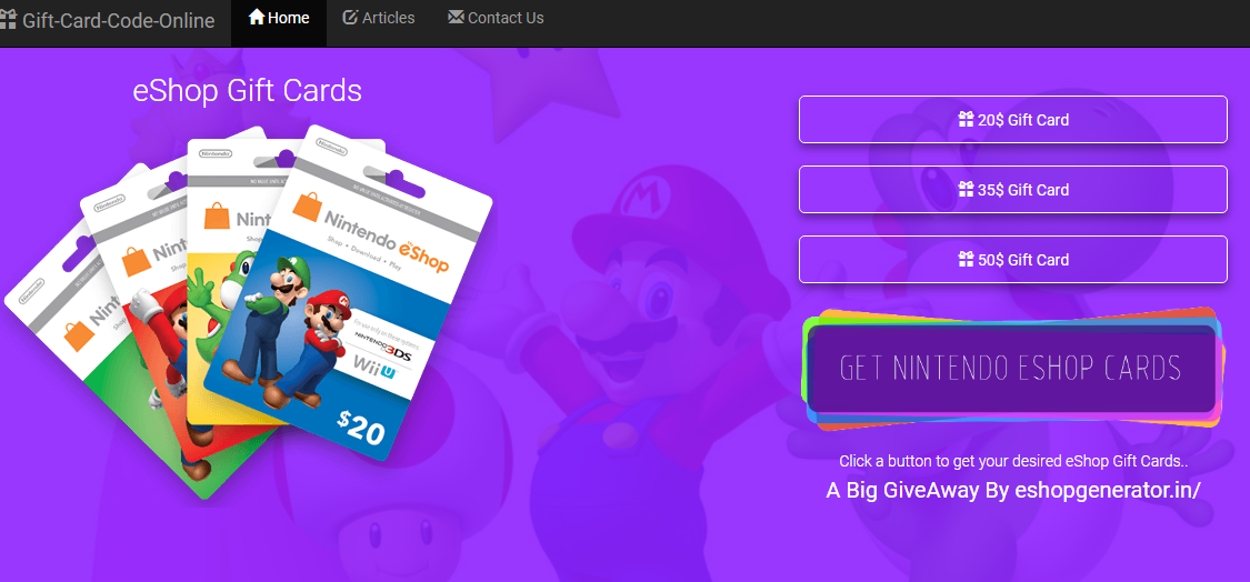 Nintendo Eshop 2020 Codes Generator Nintendo Switch Eshop Codes