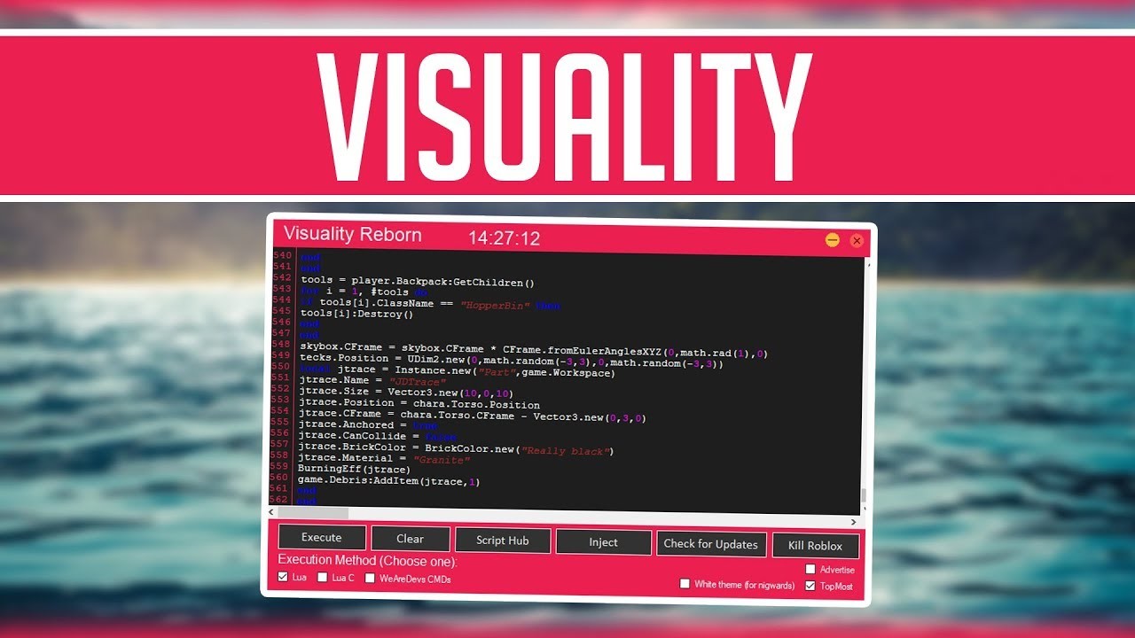 Visuality Roblox Hack Exploit Teletype