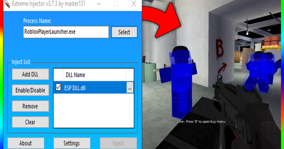 Roblox Wallhack Cheat Esp Dll Working Injector Exploiter Teletype - dll injector roblox how to