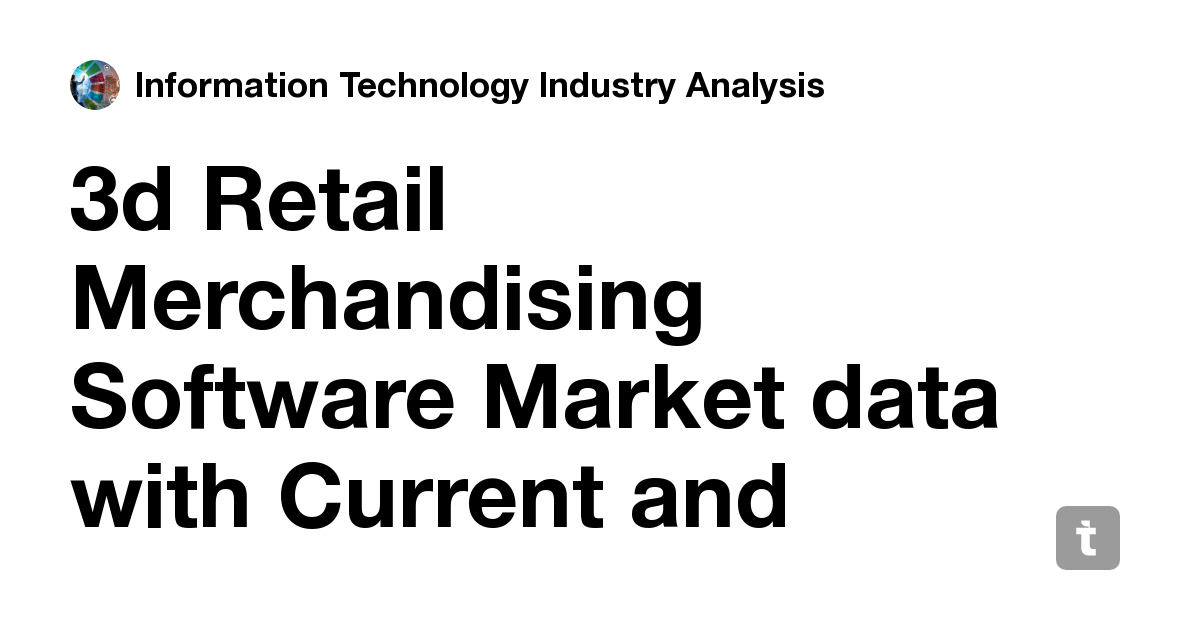 3d Retail Merchandising Software Market data with Current and Future ...