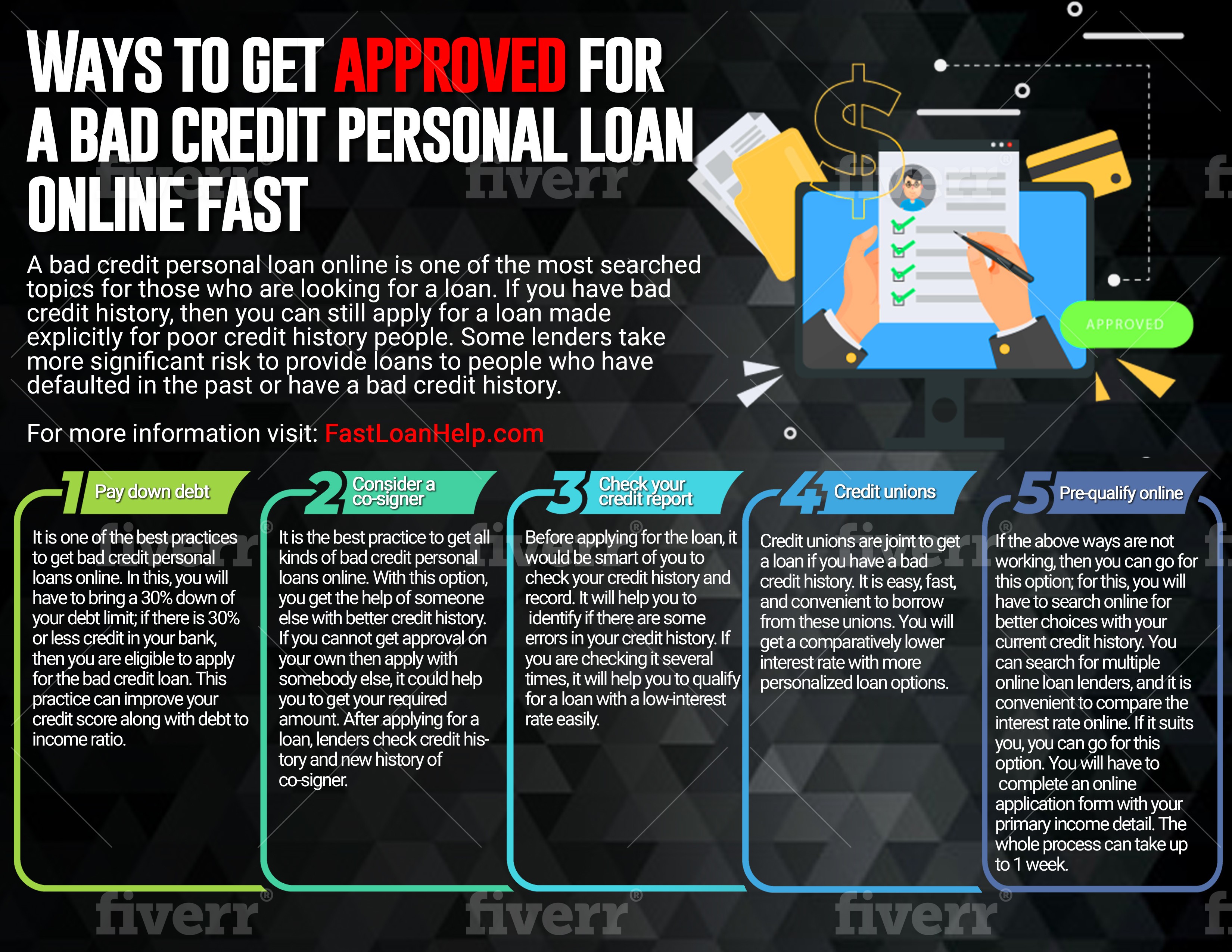 Ways To Get Approved For A Bad Credit Personal Loan Online Fast