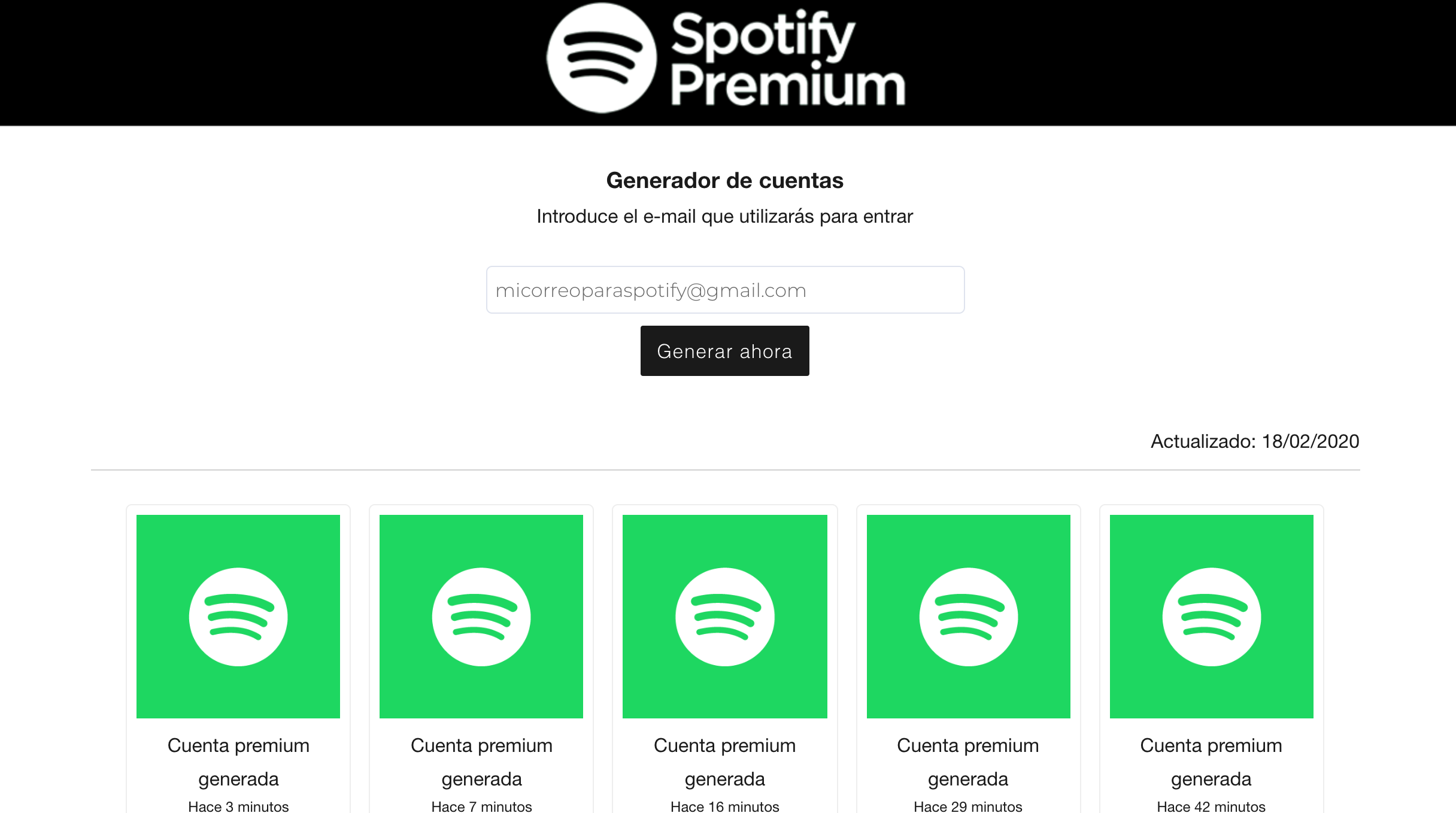Generador De Cuentas Spotify Premium Teletype