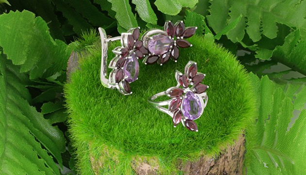 серебряные кольца с камнями lazurit-online.com